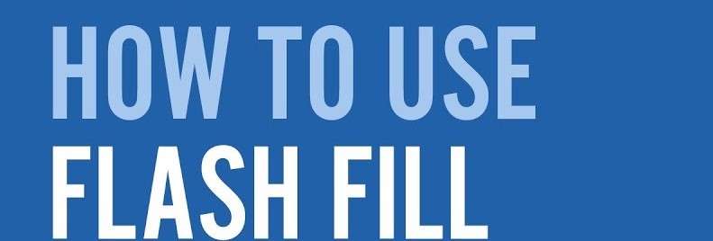 Save time by using Flash Fill function in excel